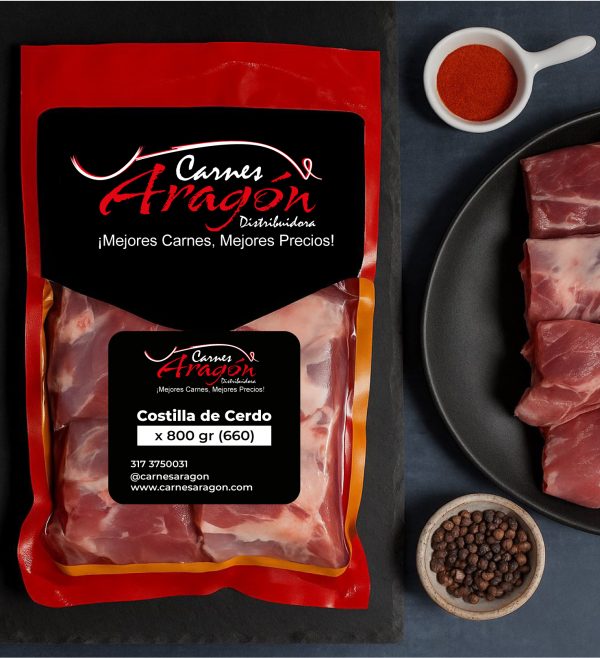 Costilla de Cerdo x 800 gr (660)