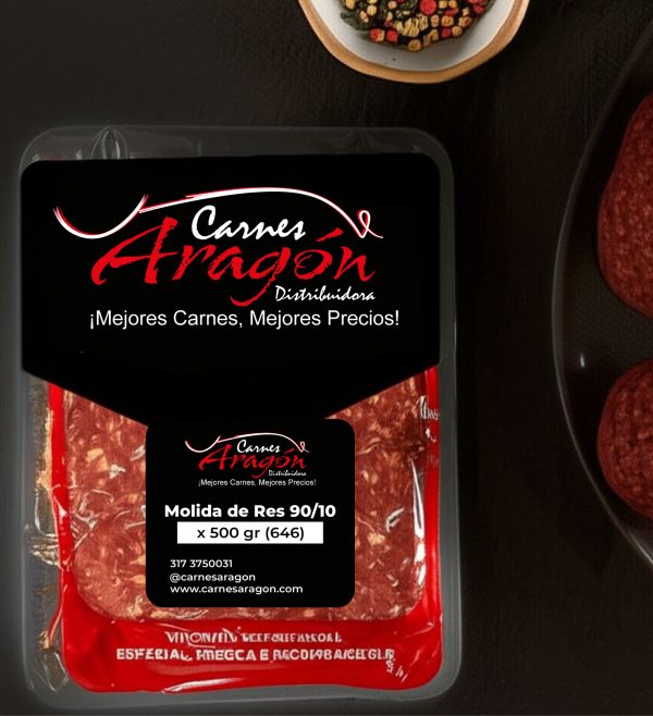 Molida de Res 90/10 x 500 gr (646)