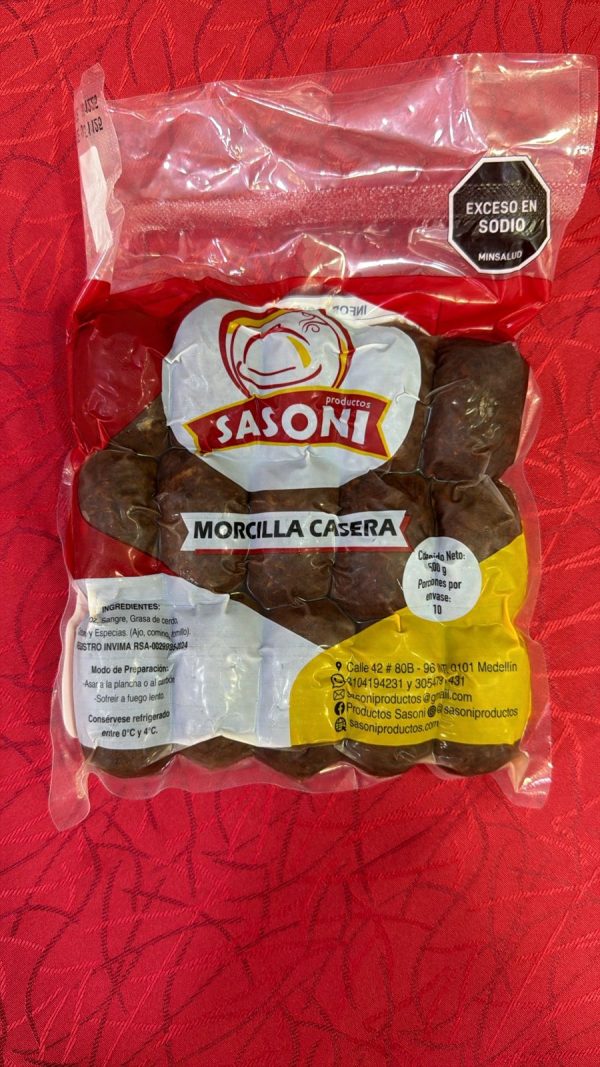 Morcilla artesanal coctelera 500 g